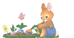 Gif animé Pâques lapin
